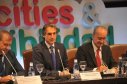 El Presidente de la FEMP y el Alcalde de Málaga en la inaguración de Greencities