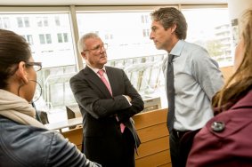 El Presidente del Comité de las Regiones, Ramón Luis Valcárcel, junto a Íñigo de la Serna, en Bruselas (Foto CoR).