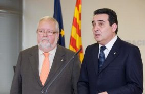 Salvador Esteve i Figueras y Manuel Bustos, presidentes de la L'ACM y de la FMC